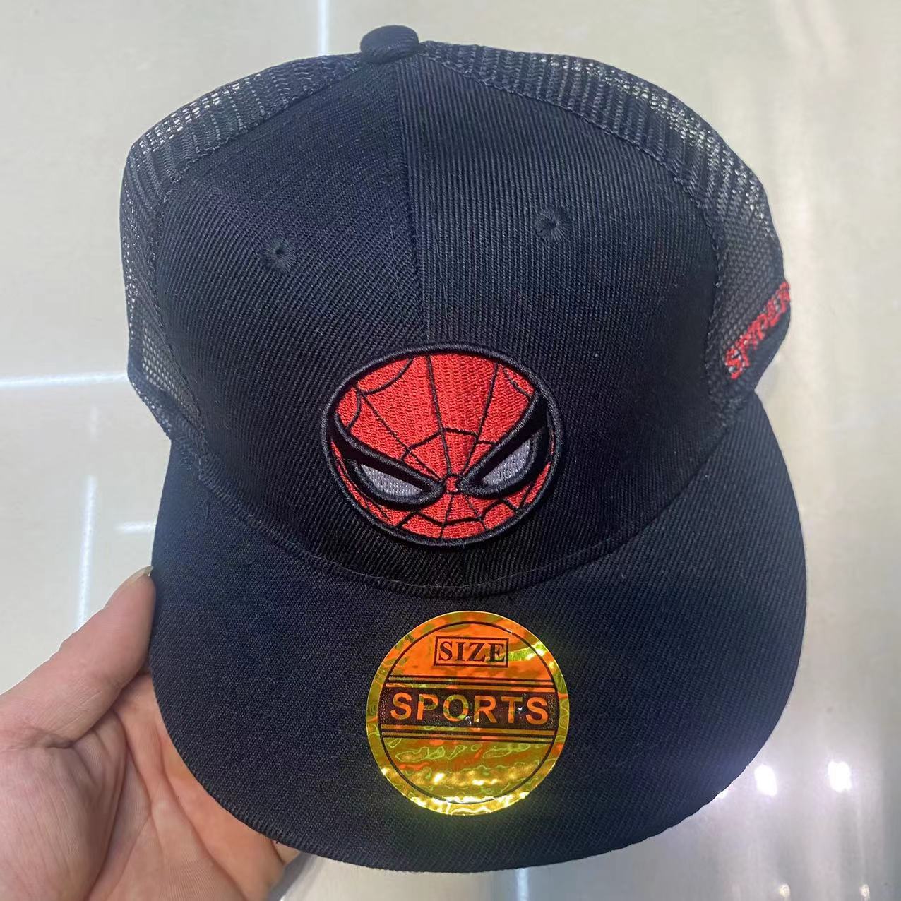 Spider man web black / 50-54cm, adjustable