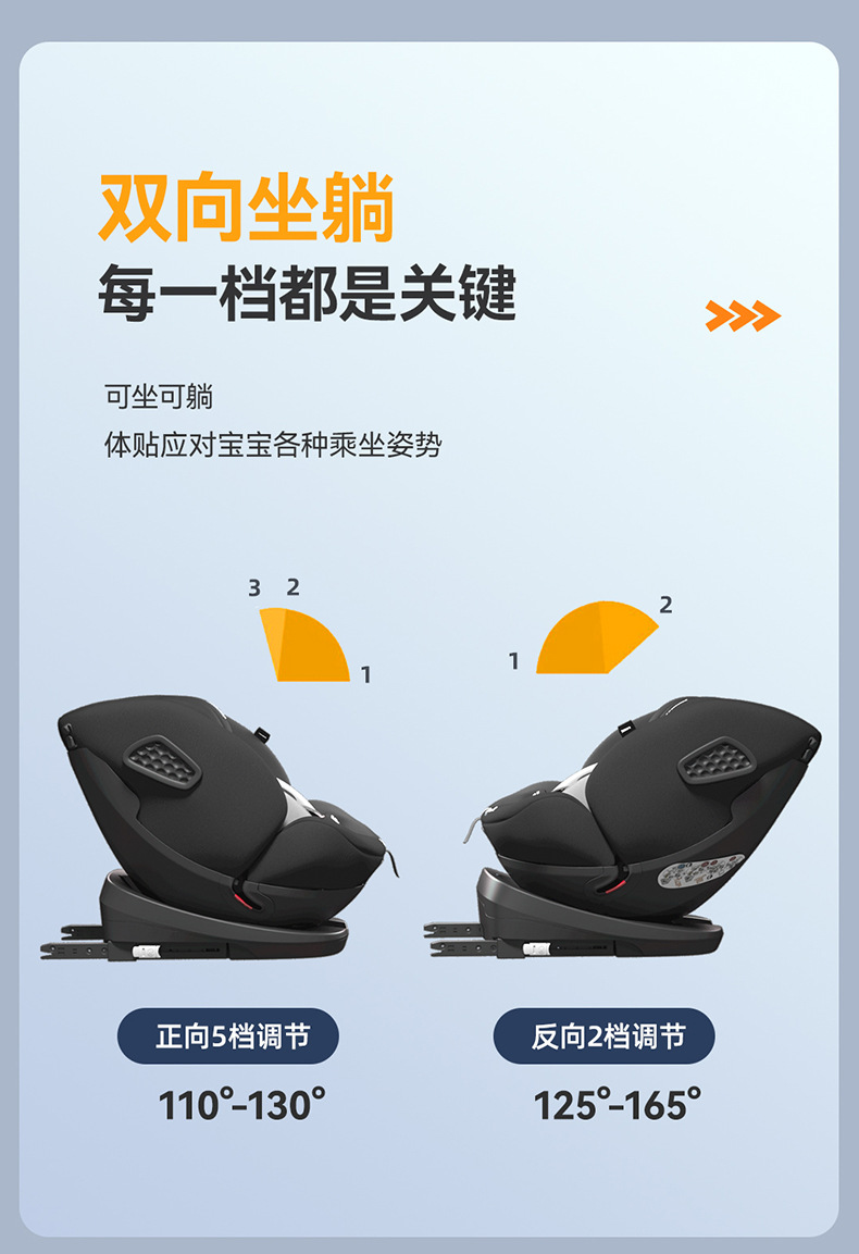 Zhongba Technology Cabin Pro Kids Safety Seat Car Support Leg Baby Car 0-12 Years Old Portable Universal