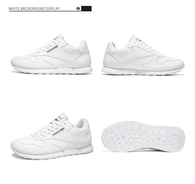 Men's Leather Casual Sneakers With Thick Sole For Height Increase_voghion.com