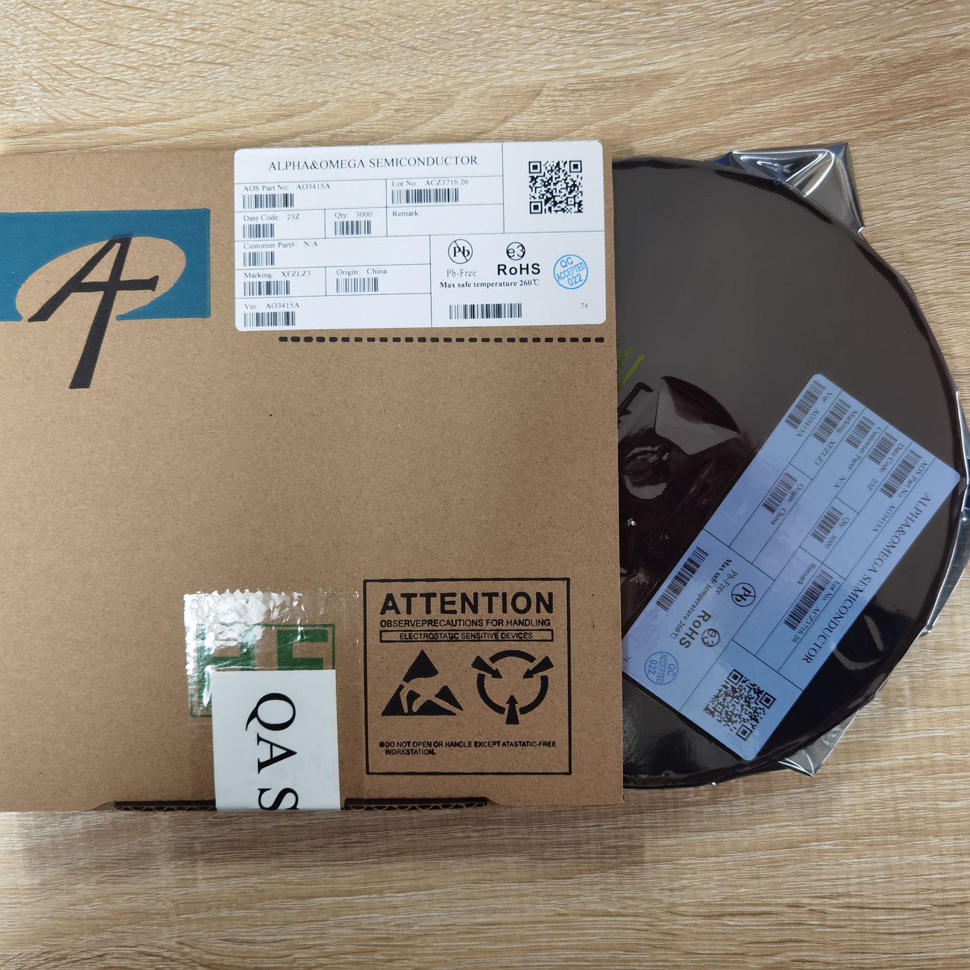 全新正品现货 AO3415A P-CH MOS管 20V 5A SOT-23-3 询价为准