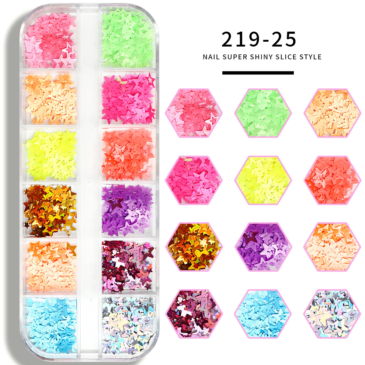 Red manicure sequinilla de arce sequinilla láser otoño al por mayor DIY barra 12 cuadrícula manicure decoración sequinilla