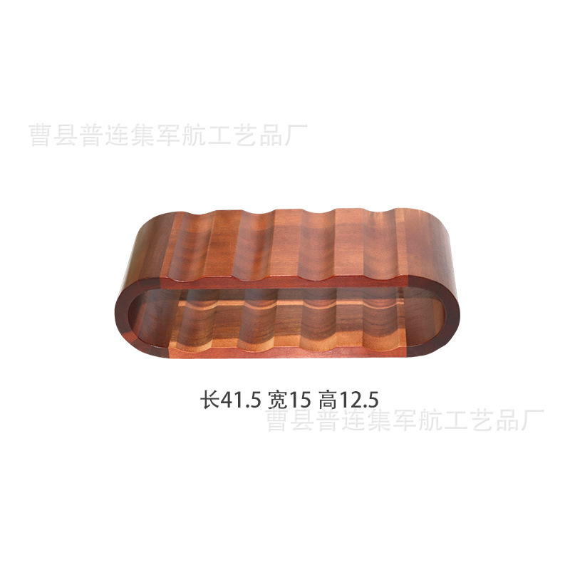 跨境木质双层红酒收纳架桌面红酒存储架椭圆木制红酒陈列架|undefined