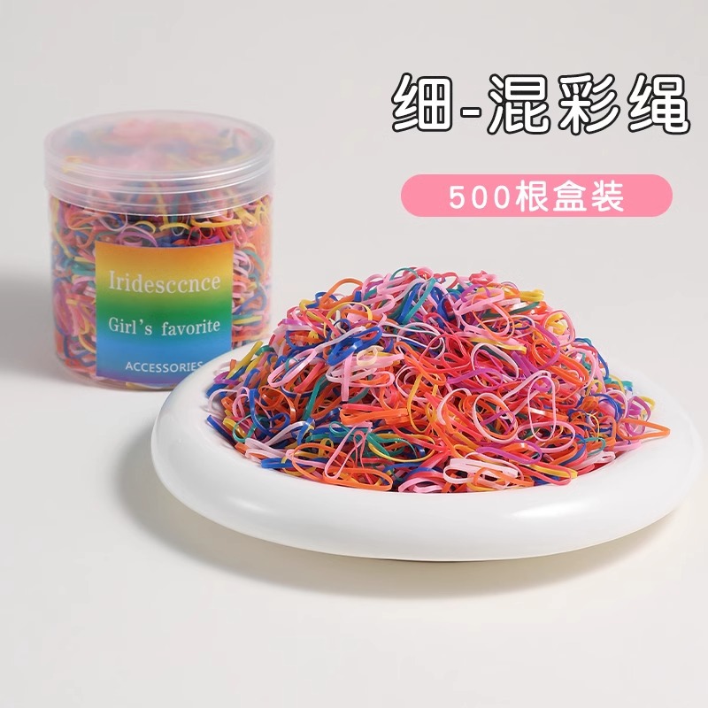 Cordón de cabello desechable para mujeres de alta calidad, anillo de cabello de alta elasticidad y duradero para niños, toque de cabello de cabello no lesionado