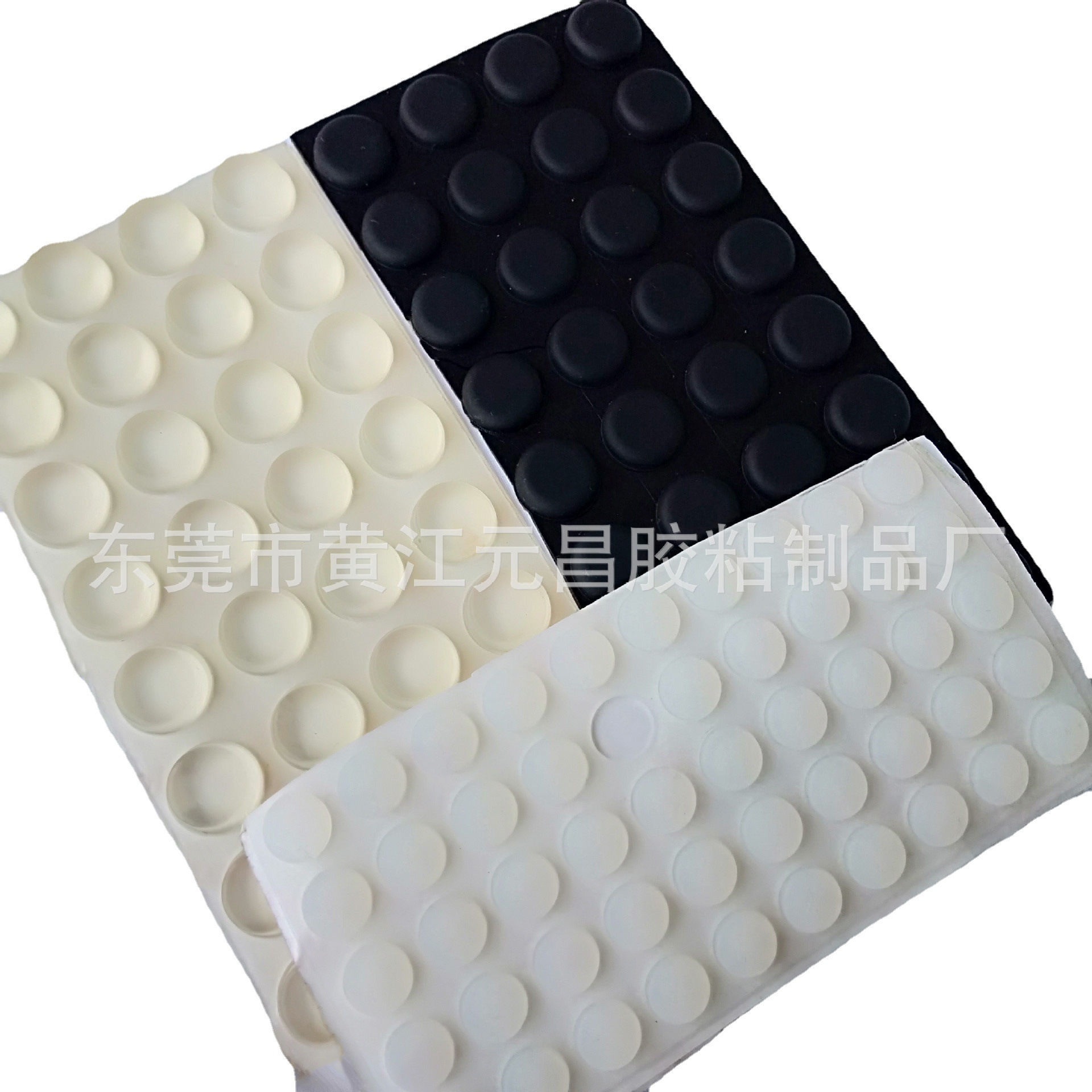 批发自粘玻璃硅胶垫 透明半球型防滑防撞垫 梯型脚垫 彩色密封垫