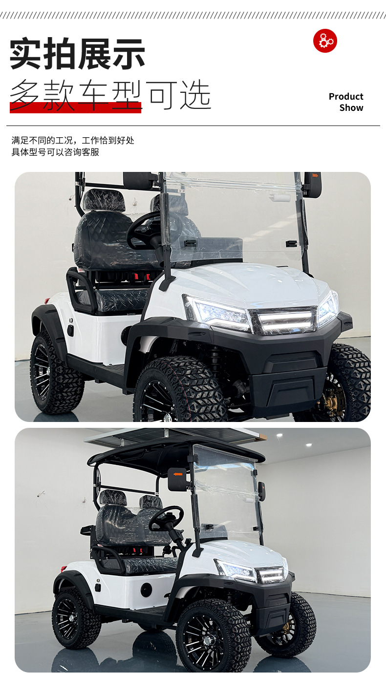 Cross-Border Tourism and Sightseeing Golf Carts, Factory Campus Property, Hotel Shuttles, Electric Golf Carts