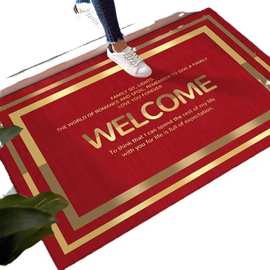 轻奢橡胶吸水地垫浴室卫生间防滑脚垫酒店进门垫家用门外入户垫