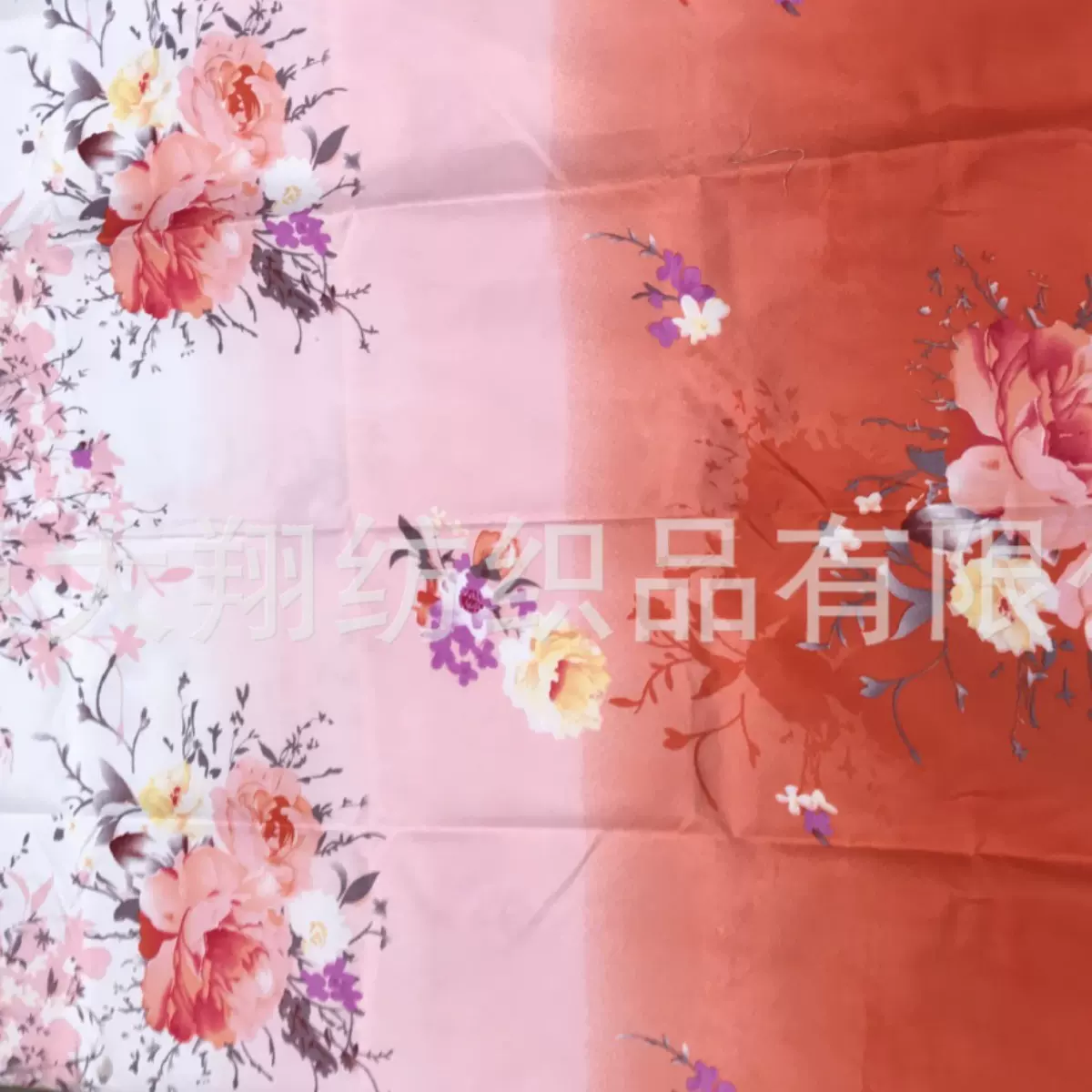 涤纶磨毛印花布 130克涤纶细纤维分散印花布  床上用品布料