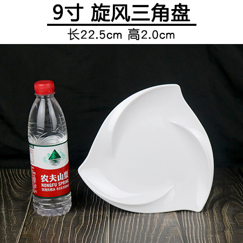 Platos de melamina blancos gruesos cuadrados, para comidas y aperitivos – vajilla de plástico, venta al por mayor.