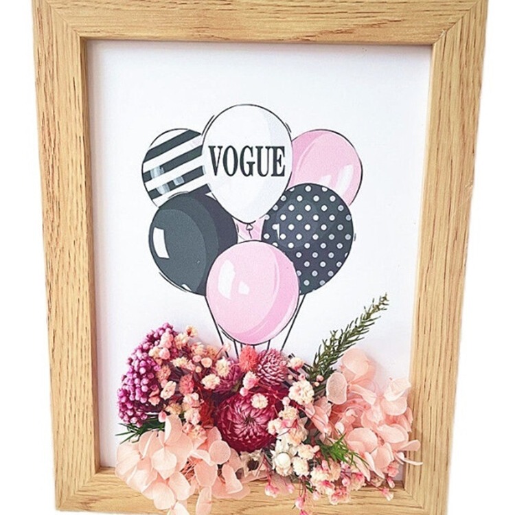 Everlasting Flower DIY Stereo Photo Frame Dried Flower Sticker Material Package Handmade Activity Set Creative Salon Meal Decoration Table