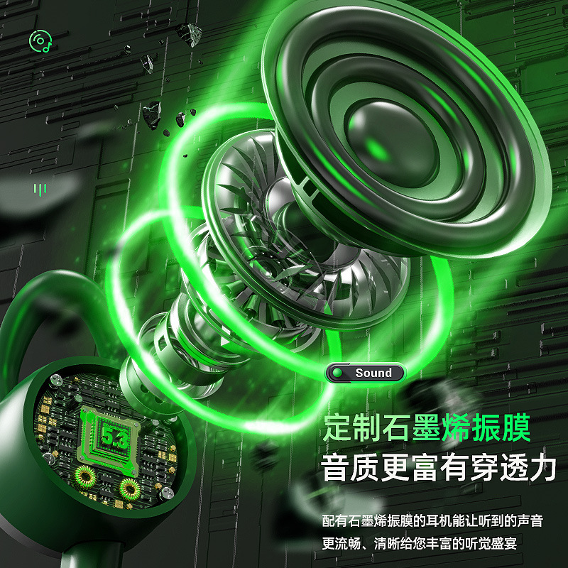 超长续航大电量蓝牙耳机无线颈挂脖式运动2025新款跑步专用高音质|undefined