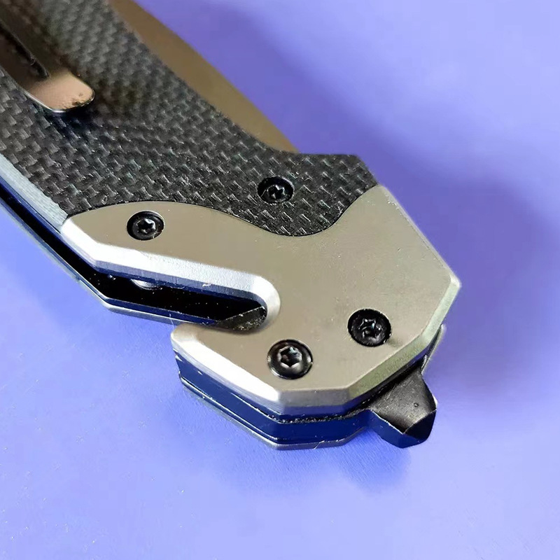 Cuchillo plegable portátil de acero inoxidable al aire libre que acampa cuchillo táctico cuchillo de alta dureza cuchillo de autodefensa cuchillo Yangjiang cuchillo plegable de apertura rápida