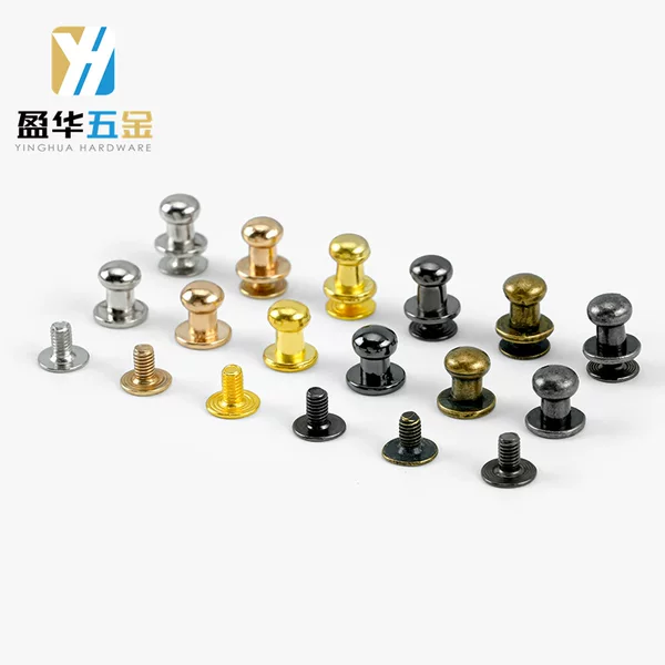 Manufacturer of Cross-Border Zinc Alloy Monk Head Screws, Nipple Nails, Hardware Accessories for Bags and Leather Goods, DIY Screws, Wholesale