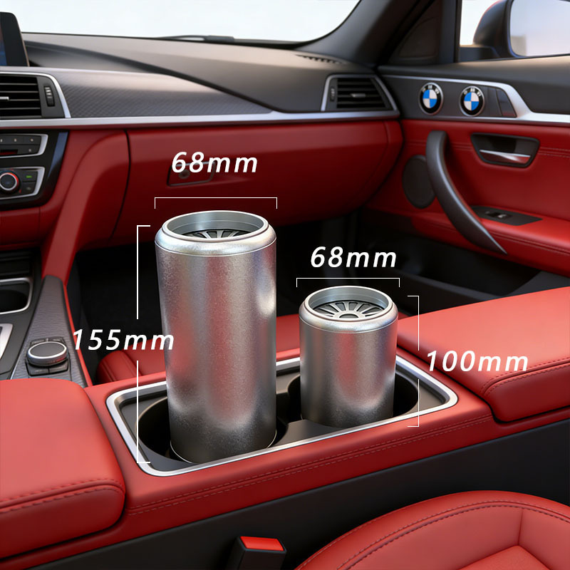 Car Soap Holder, Car Cup Holder Fragrance Diffuser, Car Aluminum Alloy Soap Container, Empty Car Soap Box
