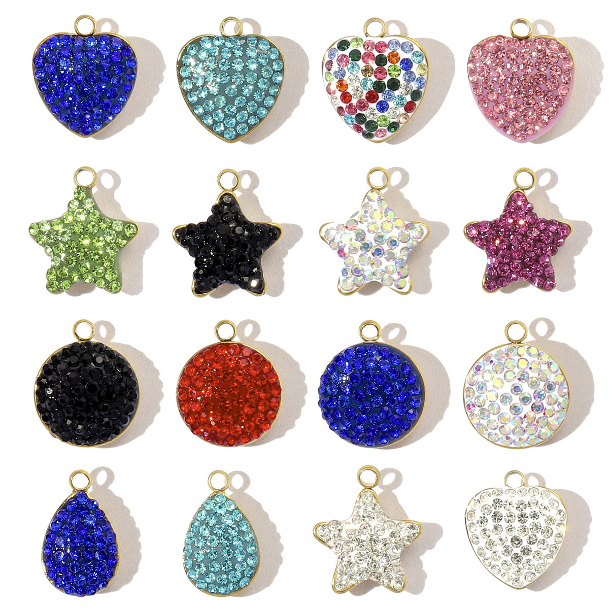 4g Weight Pendant Jewelry Making Type 5 PCS/Package Quantity 304 Stainless Steel Material Star Pattern Vacation, Classic Style Style Inlay Craft 5 PCS/Package Titanium Steel Star Pendant DIY Ornament Accessories 无