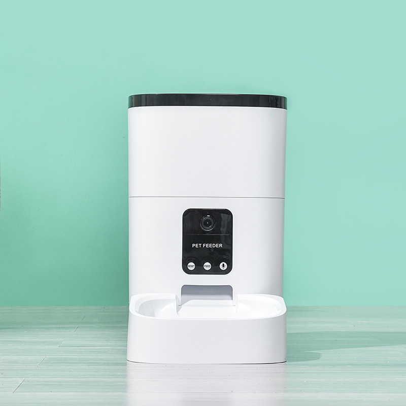 升级版4L宠物智能自动喂食器 高清视频定时定量投食猫咪狗喂食器