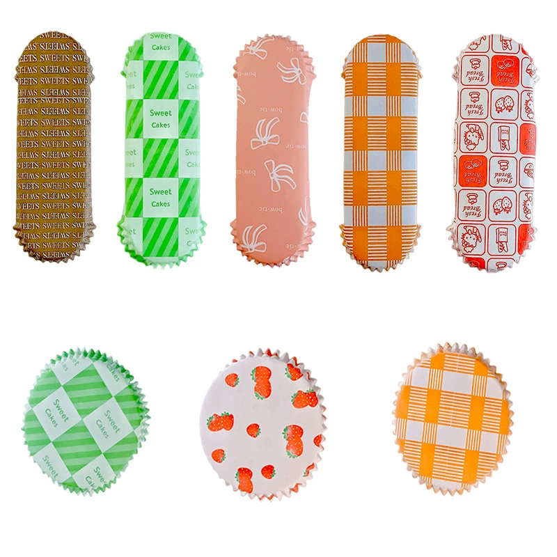 Оптовый держатель для хлебной бумаги Ананасовый Мешок хот-дог мешок держатель бумаги маслостойкий высокотемпературный бумажный стаканчик для выпечки кексов с покрытием