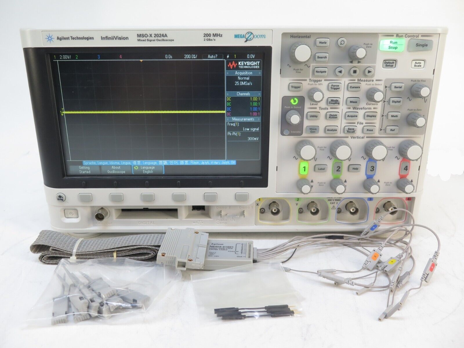 长期出售回收二手Keysight是德MSOX2024A 混合示波器