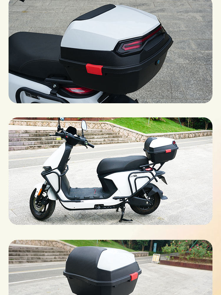 Electric Scooter Rear Trunk, Aima Large Trunk, Universal for Tailg and Xiaodao, Large Capacity Yadea Password Lock Trunk