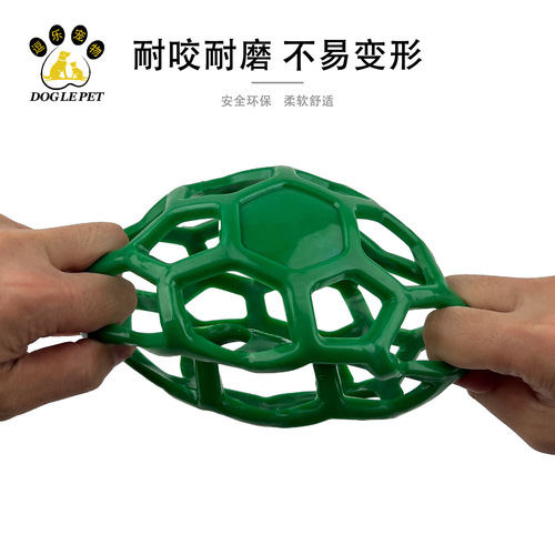 Comical Pet Dog Toy Hollow Tennis Ball Bell TPR Plastic Durable Biting Elastic Rubber Ball Pet Supplies Wholesale