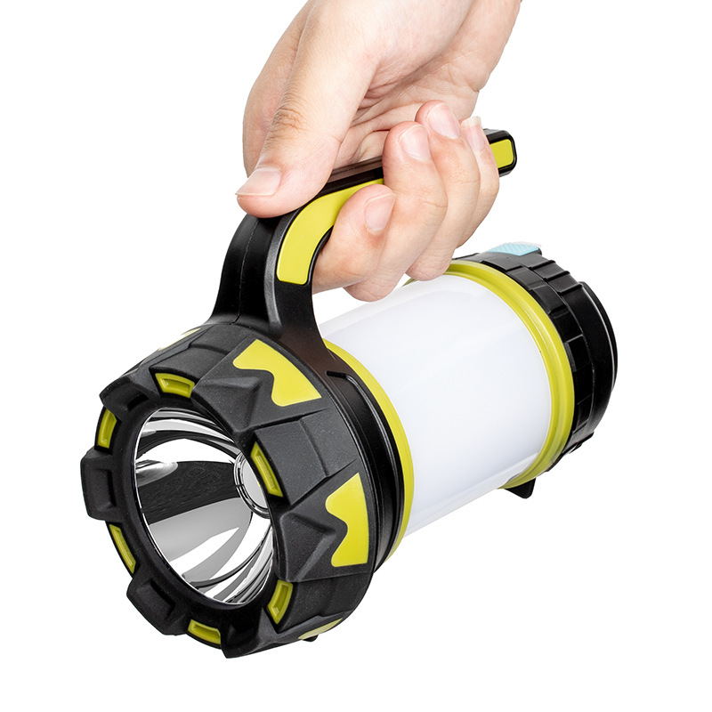 Nueva luz que acampa al aire libre camping LED luz de trabajo de carga USB luz de la tienda de emergencia fuerte luz de largo alcance linterna