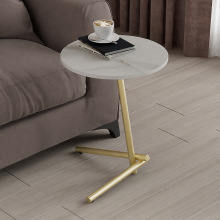 边几简约家用沙发岩板小茶几床头柜客厅边几圆桌子阳台北欧风角几