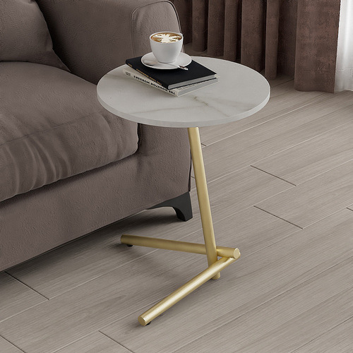 Side table simple home sofa slate small coffee table bedside table living room side table round table balcony Nordic style corner table