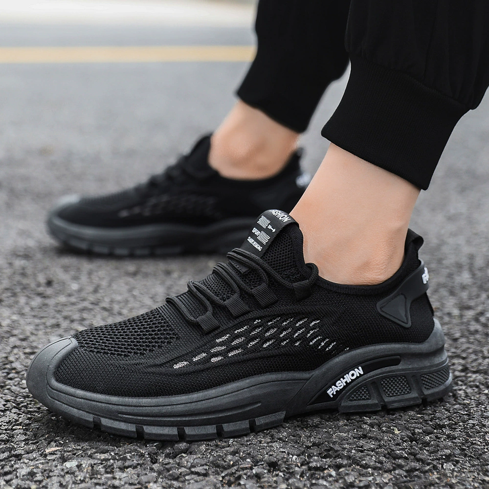 Сетчатая мужская обувь летняя толстая подошва удобная дышащая модная повседневная обувь трансграничная оптовая молодежная тонкая спортивная обувь