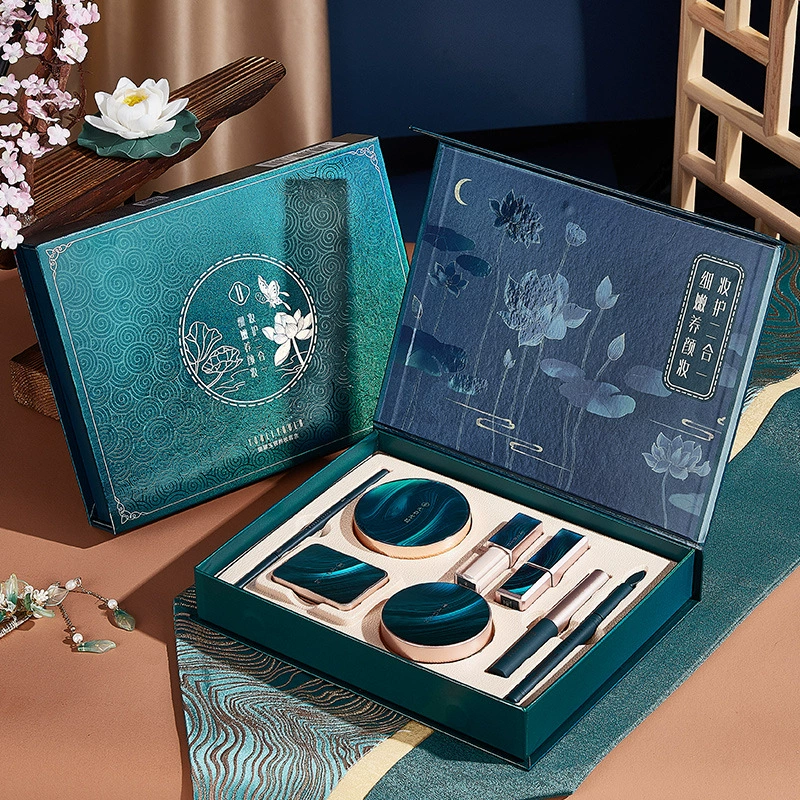 Yuli Yula Emerald Beauty Makeup, восьмикомпонентный набор для макияжа в штучной упаковке для студентов, женский макияж для новичков, простой в применении макияж, рекомендуемый набор для макияжа