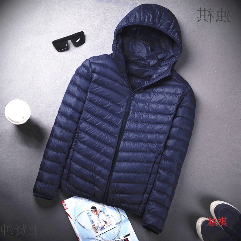 Anti-season Clearance Light Feather Cotton-padded Jacket Men's Vertical Collar plus size Youth Ultra-light Slim-fit Short Men's Jacket Anti-season Clearance Light Feather Cotton-padded Jacket Men's Vertical Collar plus size Youth Ultra-light Slim-fit Short Men's Jacket