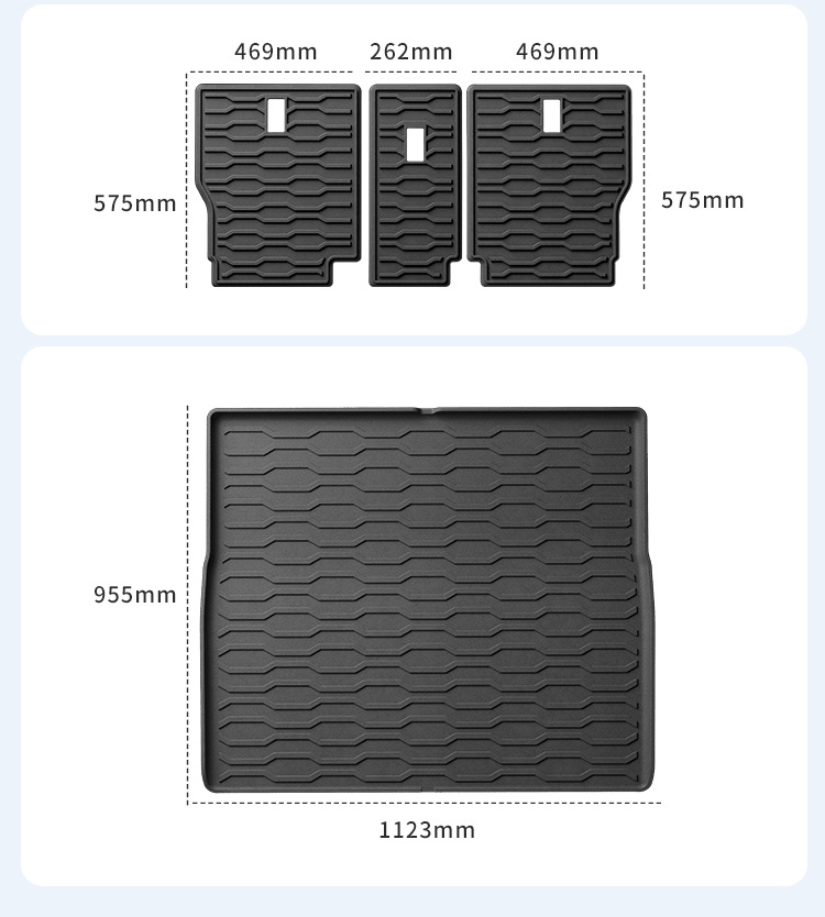 Suitable for 23-25 Models of Land Rover Range Rover Special Car Floor Mats, Fully Environmentally Friendly Floor Mats, Tpe Floor Mats, Trunk Mats