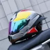 Red Gundam with colorful mirror