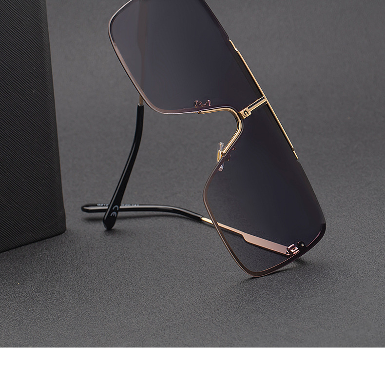 Fashion One Piece Big Square Box Sunglasses Wholesale display picture 18