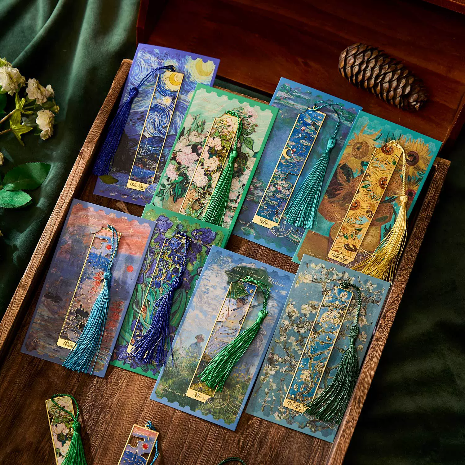 Ранняя металлическая закладка художественная песня серии креативная ретро знаменитая роспись металлическая ручная книга для чтения держатель