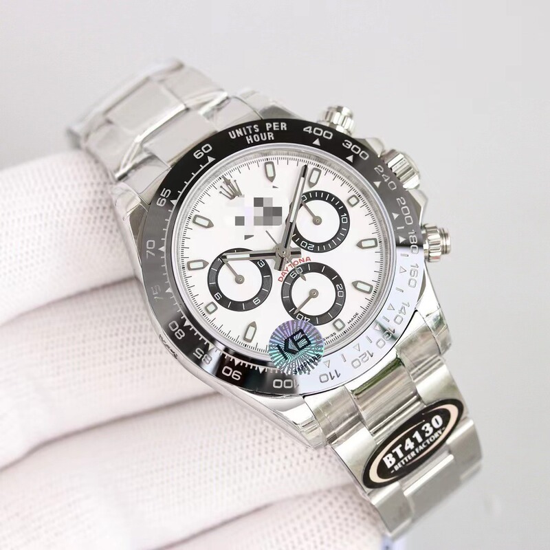 Cosmograph Daytona Watch Bezel 904L Stainless Steel Fully Automatic Mechanical Watch Business Watch Cross-Border Manufacturer