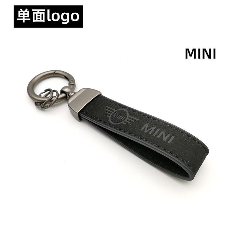 スエードレザーカーキーホルダートレンディなブランドカーロゴキーホルダーメンズハイエンドペンダントメルセデスベンツメタルレザーキーホルダー|undefined