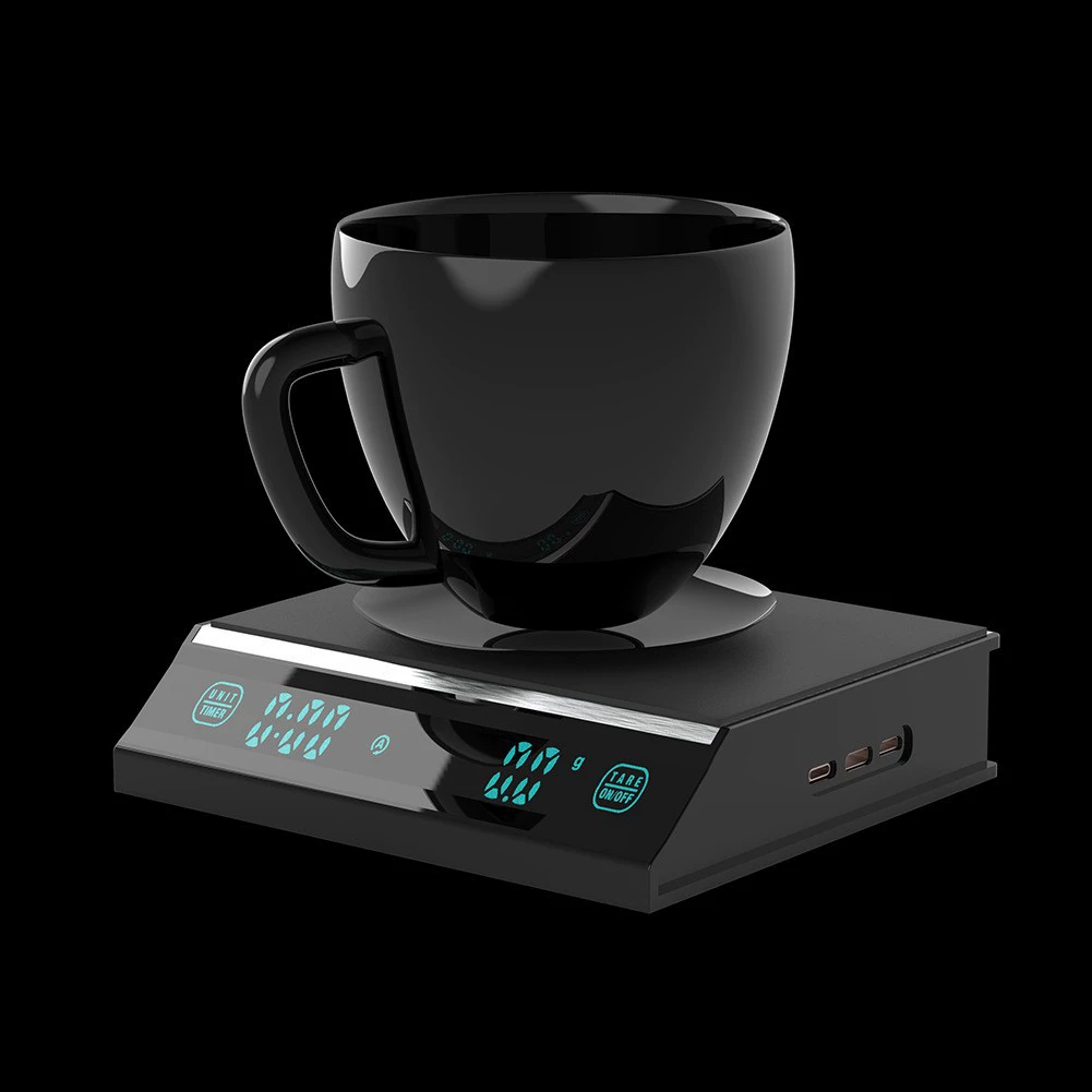 Кофейные весы автоматический таймер ручной кофе весы стиль зарядки поверхность из нержавеющей стали с силиконовой прокладкой три USB