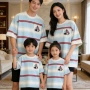 四口夏季婴儿宽松t恤