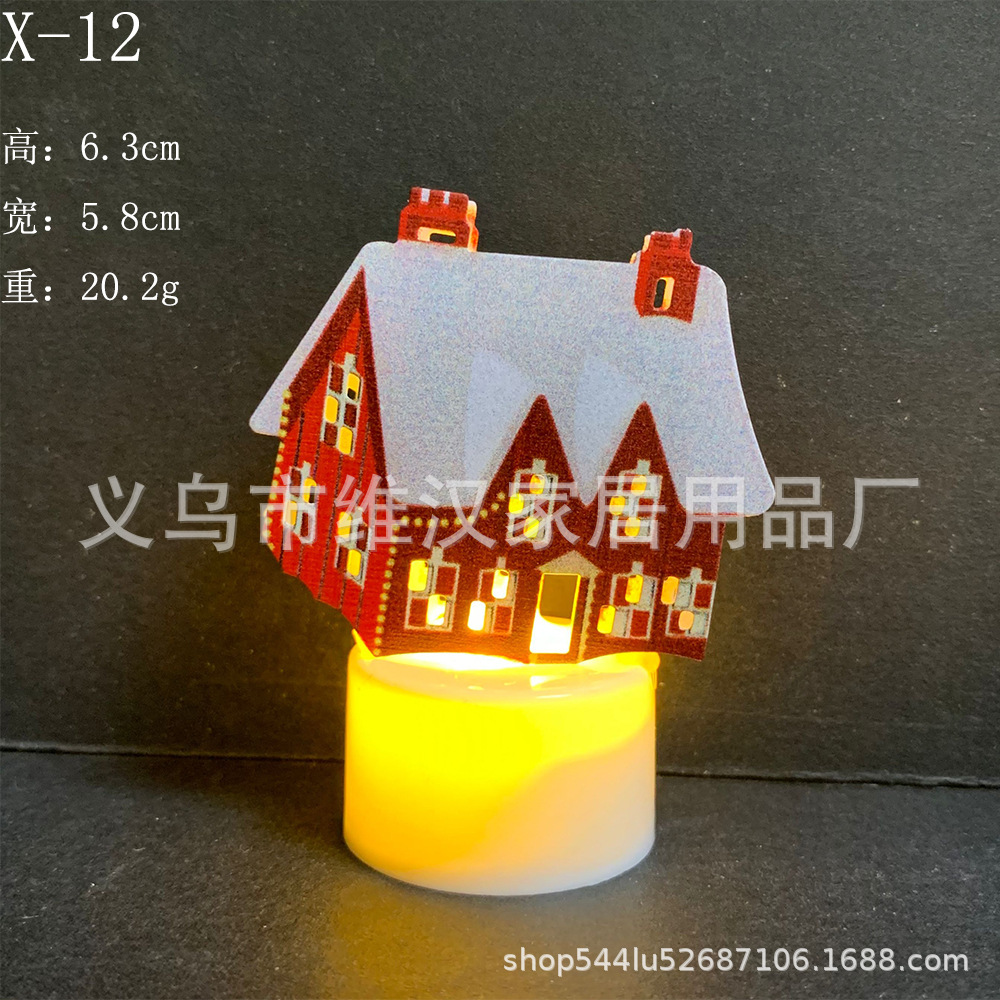 Vela Electrónica LED de Navidad de Hierro con Luz Cálida para Decoración de Noche image 19