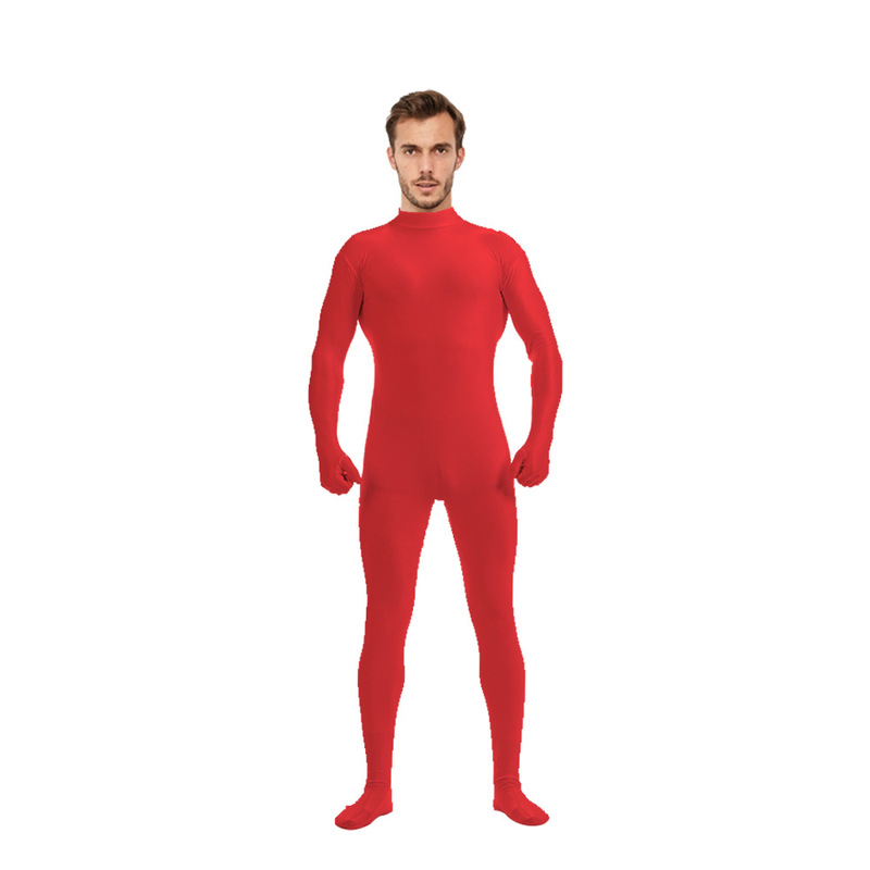 越境ホットセール 5 タイトスーツハーフパックジャンプスーツ全身タイツ無地服ダンス服ステージパフォーマンス服|undefined