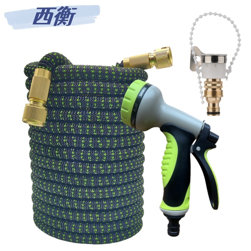 Garden Watering Telescopic Hose, Garden Telescopic Hose, Garden Watering and Car Washing Hose, Garden Hose in Apple Green