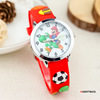 Football children's cartoon silica gel men's watch suitable for men and women, digital watch, 3D, Birthday gift