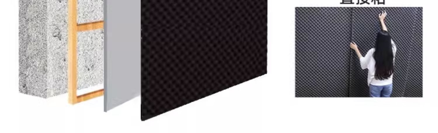 Suitable for Soundproofing Cotton Wall Sound-Absorbing Cotton Self-Adhesive Wall Stickers Bedroom Home Egg Cotton Super Soundproofing Artifact Sound Insulation