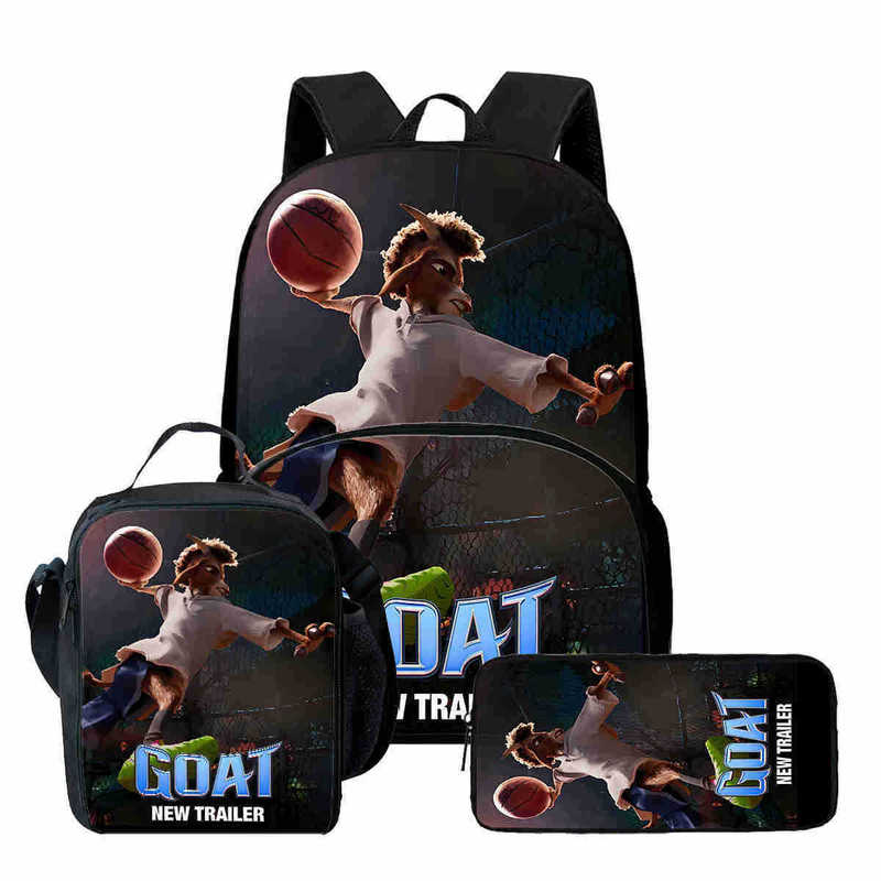 Miracle Dream Team Goat Side Water Bottle Pocket Simple and Practical Large-Capacity Backpack Simple Versatile Style School Bag Miracle Dream Team Goat Side Water Bottle Pocket Simple and Practical Large-Capacity Backpack Simple Versatile Style School Bag