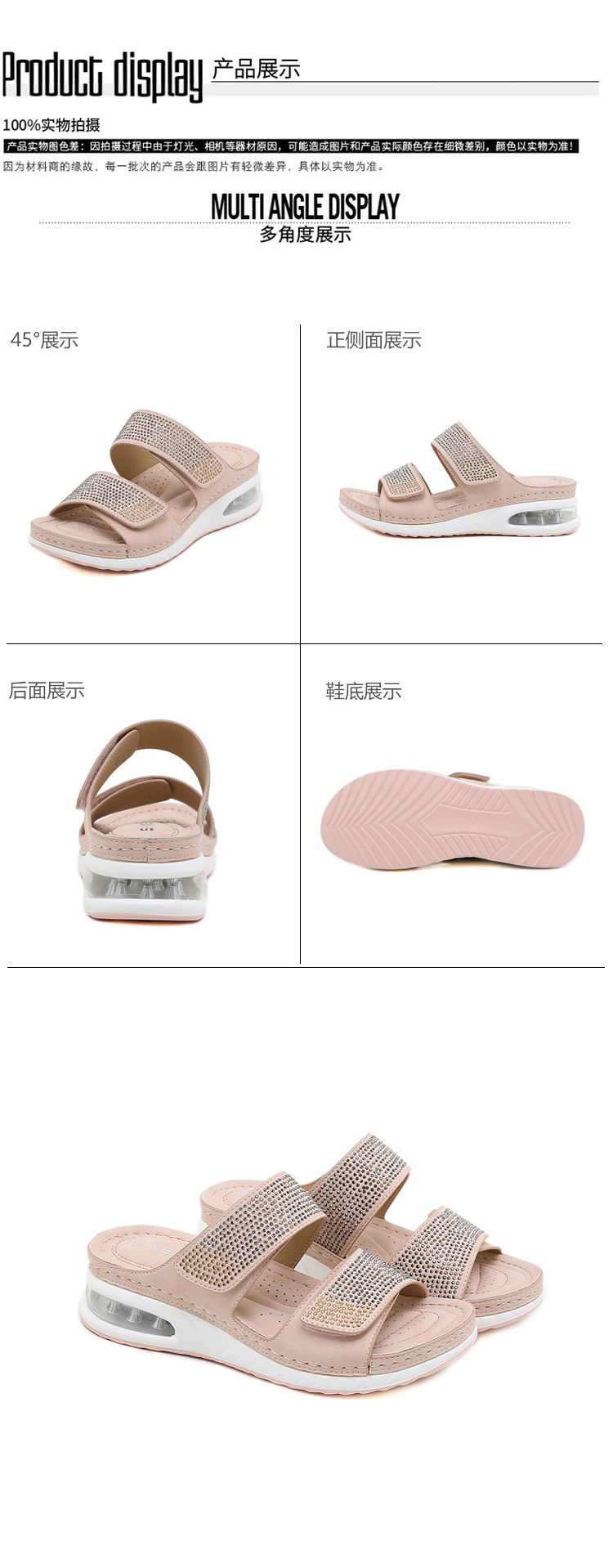 A1454 610K GIÀY DÉP SANDAL NỮ HUITDTU BIG SIZE NGOẠI CỠ GẮN ĐÁ PHONG CÁCH ÂU MỸ ĐẾ XUỒNG GIÀY DÉP NỮ G02 SẢN PHẨM MỚI