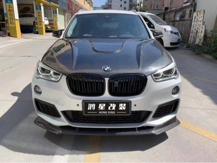 Suitable for BMW X1 F48 F49 modification and upgrade to Harman-style carbon fiber hood