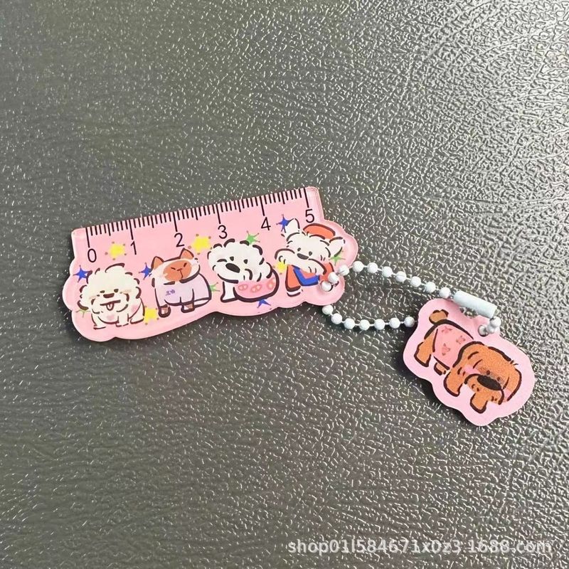 小紅の本の同じ種類の動物の小さい物差しのペンダントの高い顔の値の漫画のまっすぐな定規の学生の文房具のかばんの筆の袋のペンダントは送ります。|undefined
