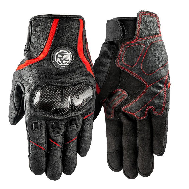 Motocicleta Guantes de verano Fibra de carbono Finger Full Finger Locomotora Cabalgando Anti-caída Ropa de protección de caballero Four Seasons Universal