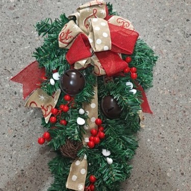 越境アメリカ創意花輪壁掛け60/90cmクリスマス倒掛木半面木クリスマス装飾品|undefined