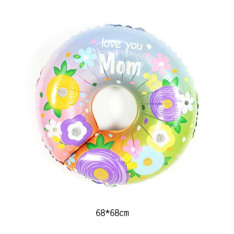 Mother's Day Donuts Crown Aluminum Film Party Balloon display picture 4
