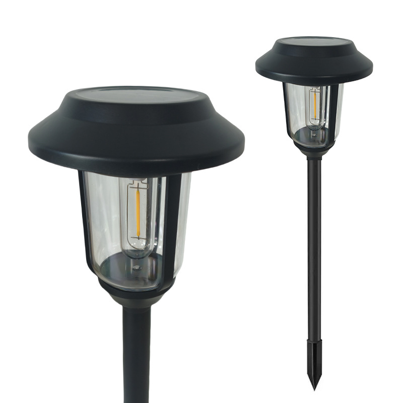 Lámpara de césped solar Lámpara de jardín impermeable al aire libre Lámpara de piso Lámpara de tungsteno de inducción inteligente Lámpara de pared solar